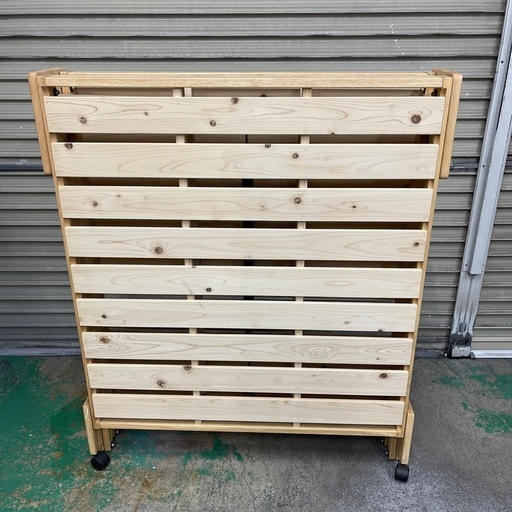 ひのき すのこベッド 折りたたみ シングル 国産  檜すのこベッド