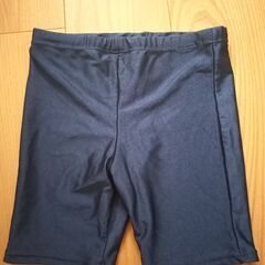 140サイズ、シンプルな男の子の水着★紺色、ひも付き★スクール水着