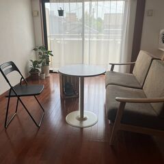 [寬度 179cm] 三人座沙發 CW 木材 WH / 織物 の画像