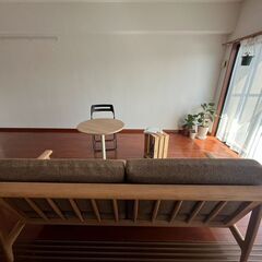 [寬度 179cm] 三人座沙發 CW 木材 WH / 織物 の画像