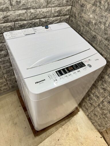 ⭐️HISENSE⭐️ 全自動洗濯機 2024年 5.5kg 美品 大阪市近郊配送無料