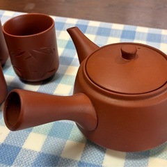 常滑焼き　急須　湯呑み4客　未使用の画像