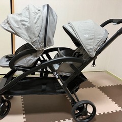 Joie（ジョイー） 二人乗りベビーカー Evalite Duo レインカバープレゼント の画像