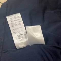 ラッシュガード　140 濃紺　学校プール　水着の画像