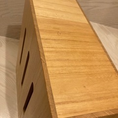 ケーブルボックス 木製 ルーター 収納 タップ コンセント収納 （ ルーター収納ボックス ケーブル コンセント モデム ルーター収納 収納ボックス コード収納 ケーブル収納 コードケース 整理 日本製 国産 桐製 ）　ナチュラル　ライトブラウン の画像