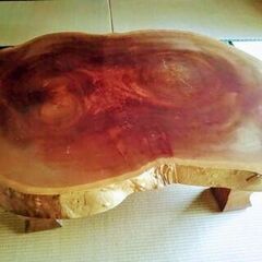 🍓けやき 総玉杢 テーブル  樹齢約1300年歩んだ御神木は『無比』である🤗。 part３       の画像