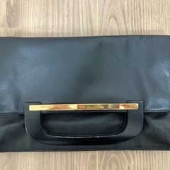 【GUCCI／グッチ】ブラックレザーハンドバッグの画像