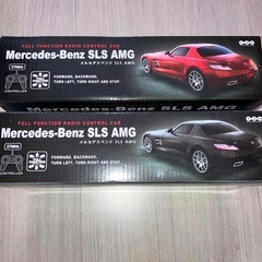 二個セット！　新品未使用品　メルセデスベンツ　ラジコン　ブラック　レッド SLS AMG 高級　おしゃれ　子ども　おもちゃの画像
