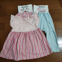 【80サイズ】腹巻きパンツとワンピース