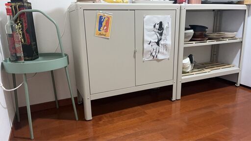 IKEA 廃盤カラー コールビョーン グリーン ボックス 棚 イケア