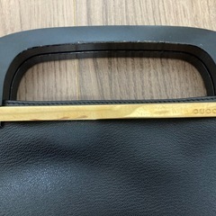 【GUCCI／グッチ】ブラックレザーハンドバッグの画像