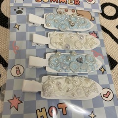 ヘアアクセサリー(39)★あとがつかない前髪★ヘアクリップ★ハンドメイド品の画像