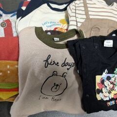 中古　子供服:カバーオール、ロンパース(70、80)