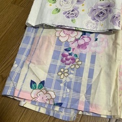 浴衣　160? 中学生向き　高学年　下駄新品　3点セット　　とうかさんの画像