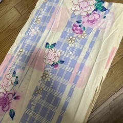 浴衣　160? 中学生向き　高学年　下駄新品　3点セット　　とうかさんの画像