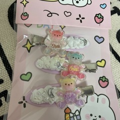 ヘアアクセサリー(30)★あとがつかない前髪★ヘアクリップ★ハンドメイド品の画像