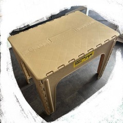 クラフターテーブル　折りたたみ式テーブル　ベージュ