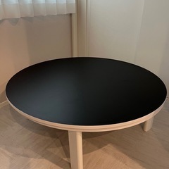 リバーシブルこたつ ホワイトブラックの画像