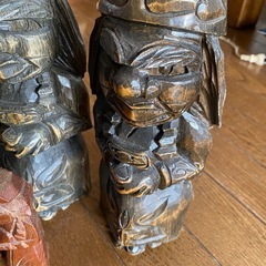 アイヌ　木彫り人形　5体の画像