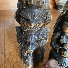 アイヌ　木彫り人形　5体の画像