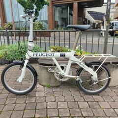 整備済み 18インチ折りたたみ自転車 プジョー コリブリ 7段変速 蓄光の画像