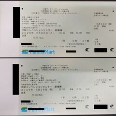 宝塚 月組チケット 5/26 沖縄公演 B席2枚 定価＋手数料の...