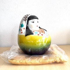 人間国宝徳田八十吉　姫だるま「福結夢」の画像