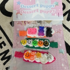 ヘアアクセサリー⑤★あとがつかない前髪★ヘアクリップ★ハンドメイド品の画像