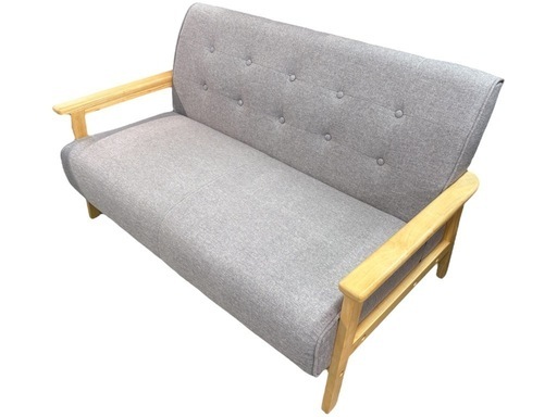 NO.2397【美品】イーナ New Retro オリジナル 2人掛けソファ ファブリック 家具 中古