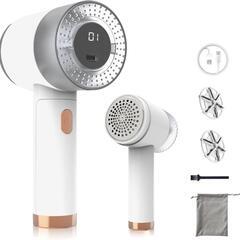 毛玉取り器 電動 強力6枚刃 3段階調整 液晶ディスプレイ Ty...
