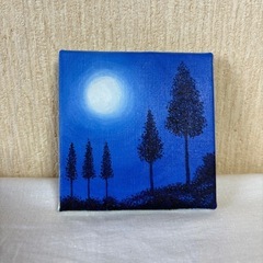 守口みやびの油絵「月夜の詩」
の画像