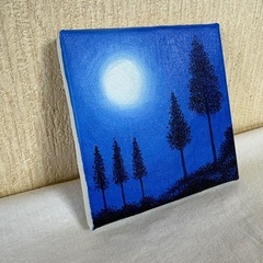 守口みやびの油絵「月夜の詩」
の画像