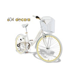 604 DECORA 折り畳み自転車 26インチ(マット＆クリア...