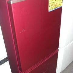 (1台限り★ジモティー特典あり★）アクア　２ドア冷蔵庫１６８L　２０２０年製　AQR-17KBK　52.5ｃｍ幅　単身　ワインレッド　霜取り　高く買取るゾウ八幡東店