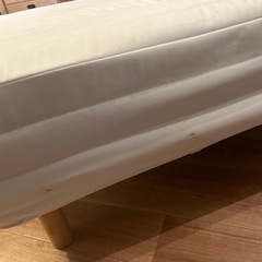 無印　シングルベッド　シーツ有の画像