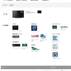 東芝レグザ　32インチ　バックライト不良の画像