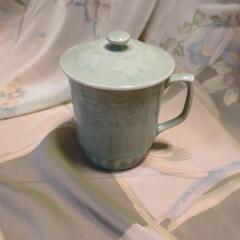 中国セット　餃子皿セットと茶碗、ポットと茶器、蓋付きマグカップの画像