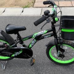 子供用自転車　16インチ　コマ付きの画像