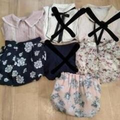 レディースまとめ売り　4着　ブラウス　スカート