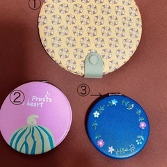 【雑貨】手鏡(それぞれ)上下2枚付の画像