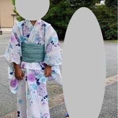 【110cm】女の子の浴衣セットの画像