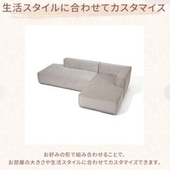 緊急！お値下げ不可 Francfranc美品L字ソファの画像