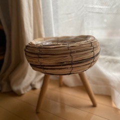 フラワースタンド　ラタンスタンド　ラタン家具の画像