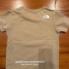 美品　THE NORTH FACE ベージュ Tシャツ 110の画像