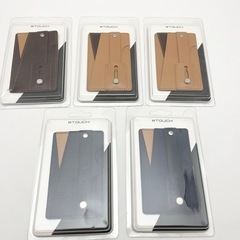 【未使用】5個まとめて カードケース付スマホスタンド ホルダー レザー