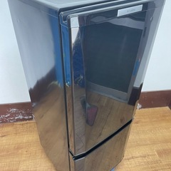 三菱2ドア冷蔵庫ブラック