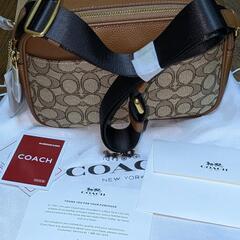 新品　COACH グラハム　ミッキーマウス刺繍 ショルダーバッグ　カーキマルチの画像