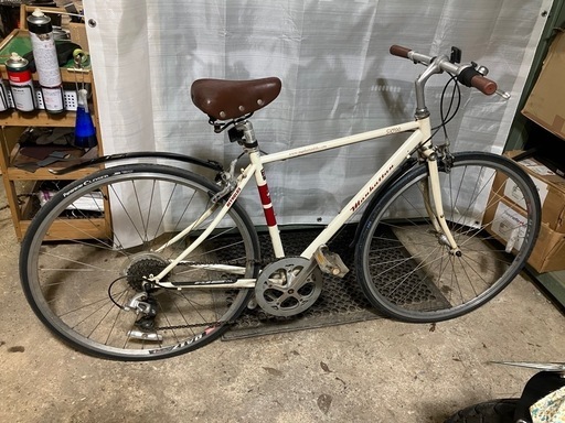 値下げしました！【クロスバイク　8段変速  クロモリフレーム】すぐお乗り頂けます！整備済！一部地域送料無料！