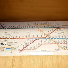 東急東横線8000系行先方向幕＆路線図の画像
