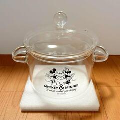 【新品未使用】ディズニー GLASS COOKING POT 鍋...
